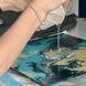 Fluid art box у кольорах знаку зодіаку Рак з епоксидною смолою фото 7