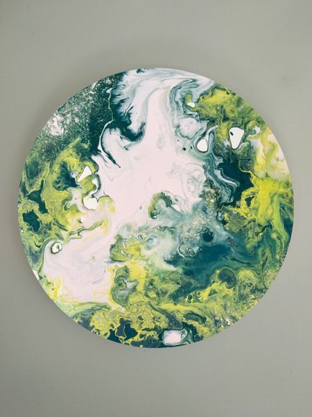 Fluid art box у кольорах знаку зодіаку Телець фото